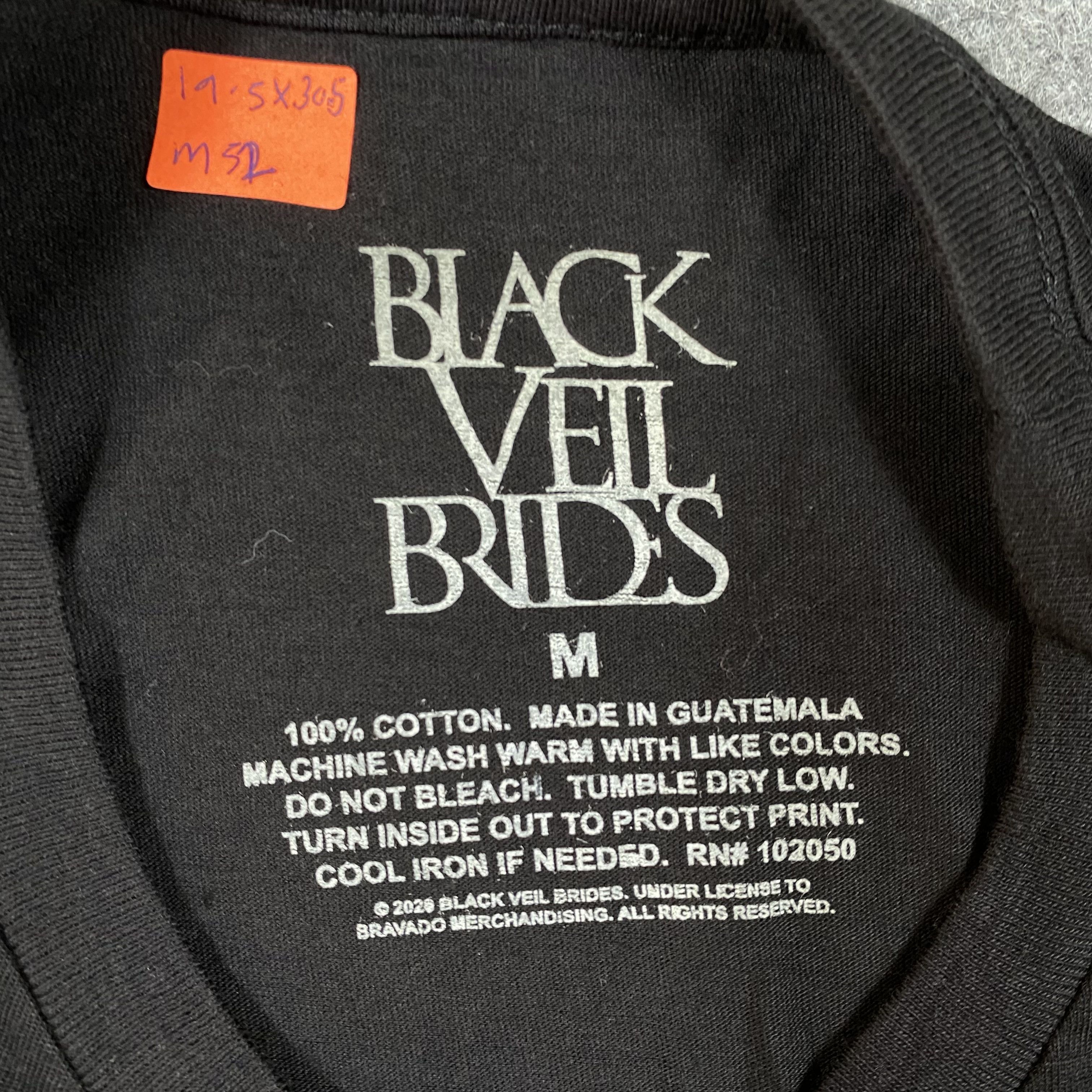 Band Tees Black Veil Brides Big Face Graphic Rock Metal Shirt-M052 Size US M / EU 48-50 / 2 - 4 Thumbnail