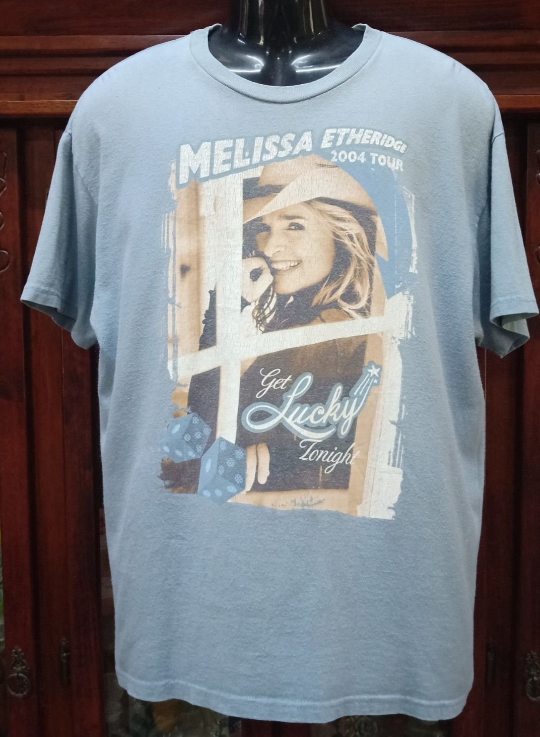 Band Tees Vintage Melissa Etheridge 2004 Tour : Get Lucky Tonight Size US L / EU 52-54 / 3 - 1 Thumbnail