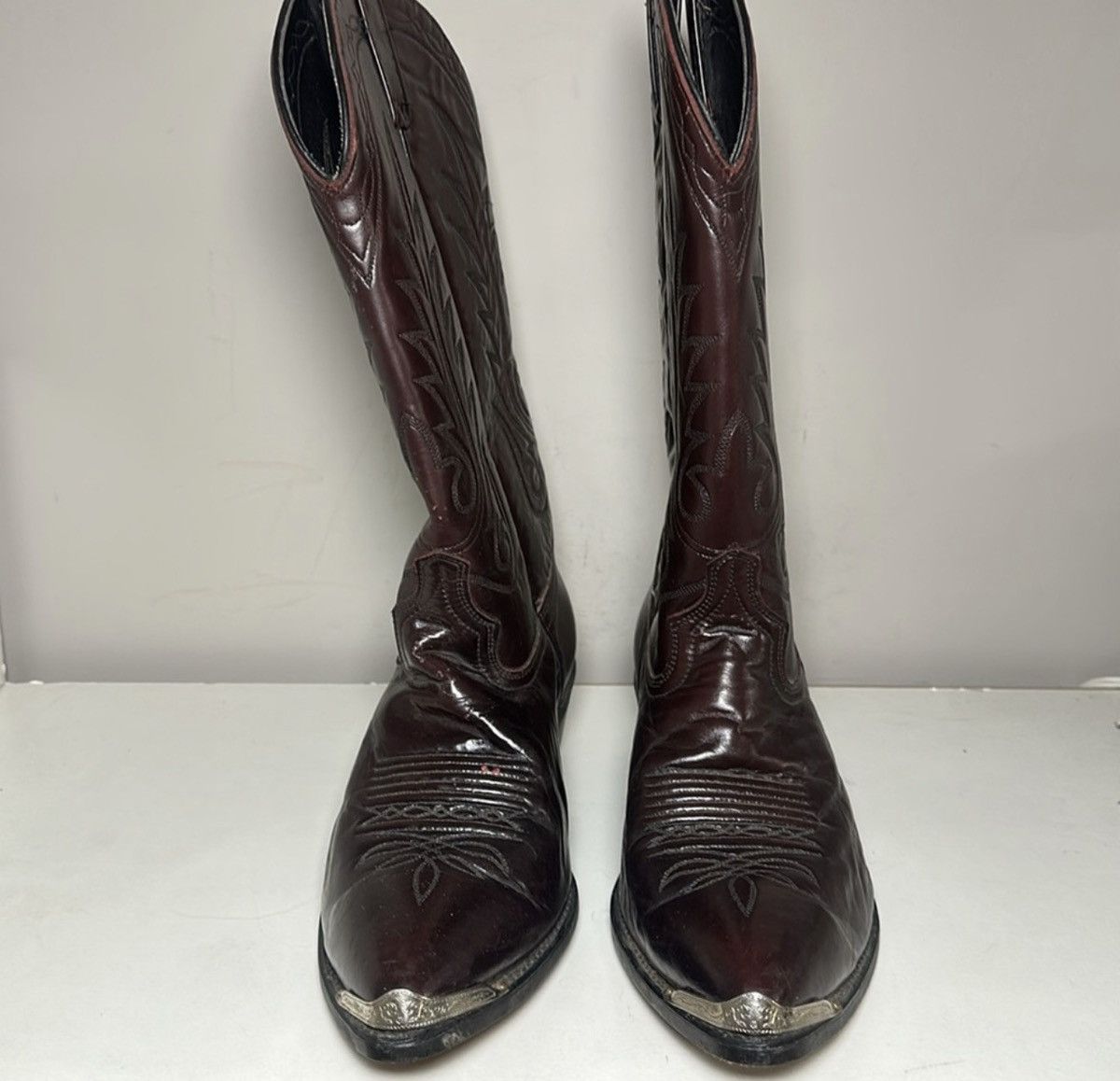 New Rock Burgundy pointed boots Size US 10.5 / EU 43-44 - 3 Thumbnail