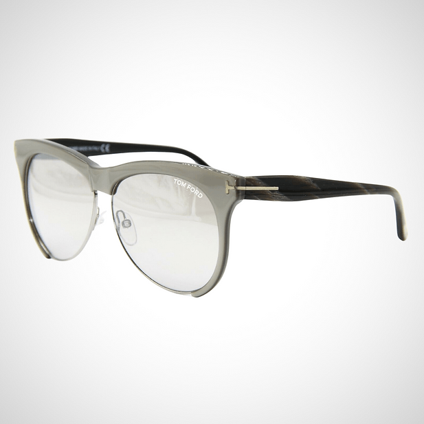 Tom Ford NEW TOM FORD FT0365 - 38G SILVER LEONA(FT0365-38G-59) Size ONE SIZE - 1 Thumbnail