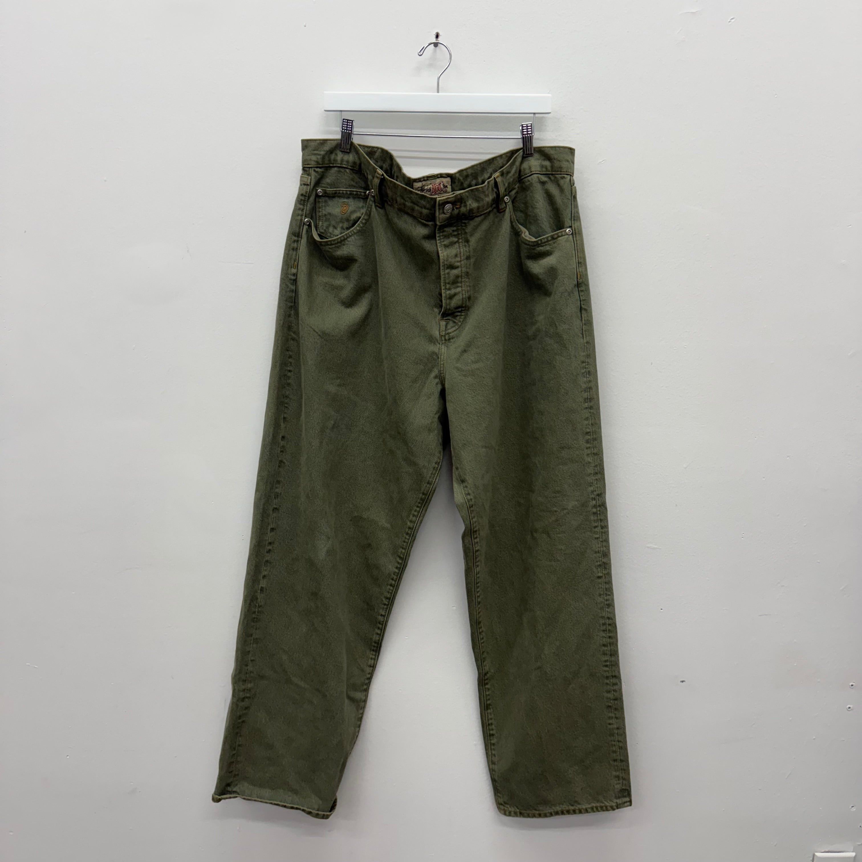 Stussy Big Ol Olive Jeans - Size 38