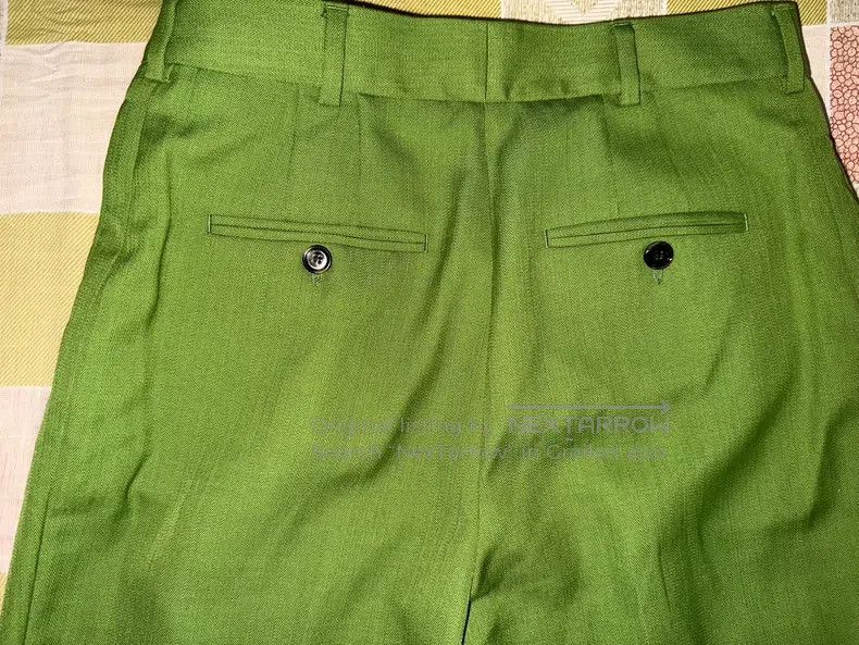 Acne Studios Acne Studios Green Tailored Trousers / Green Suit Pants Size 34S - 3 Thumbnail