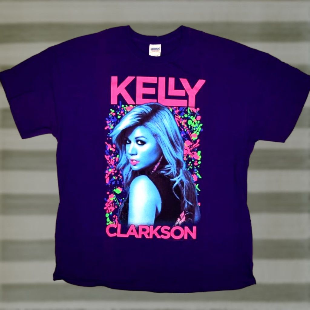Gildan T-Shirt XL Purple 2013 Kelly Clarkson Summer Tour