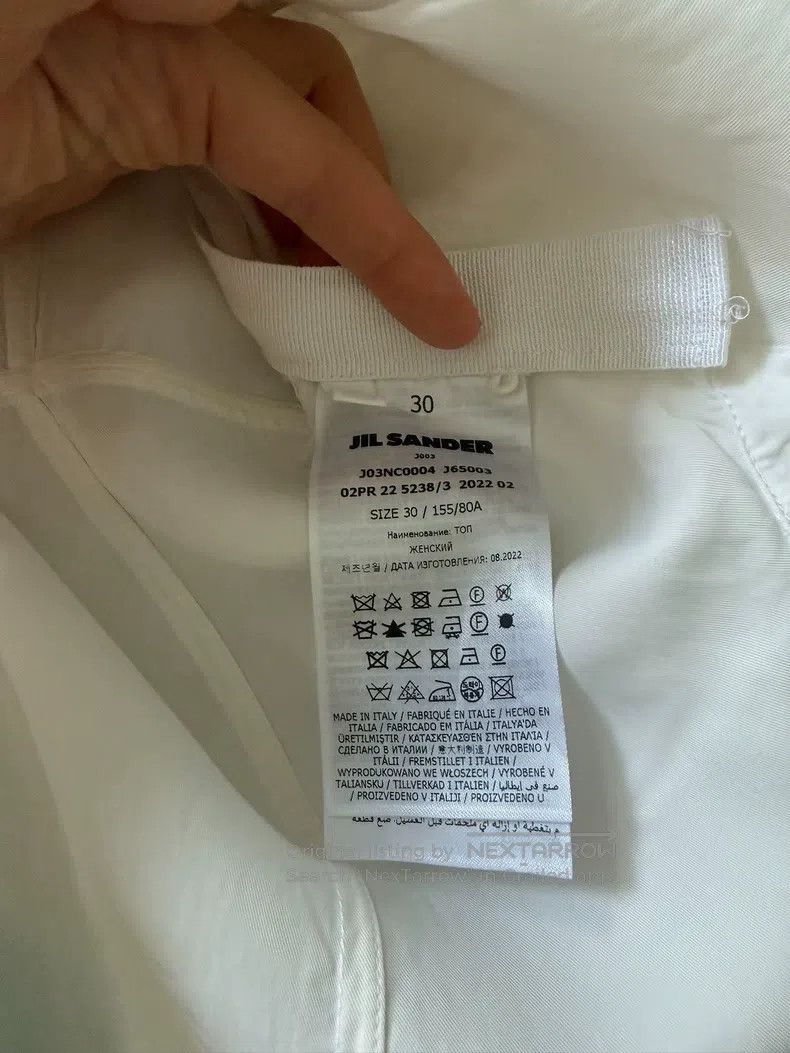 Jil Sander Jil Sander size 30 Runway White Shirt Size S / US 4 / IT 40 - 2 Thumbnail