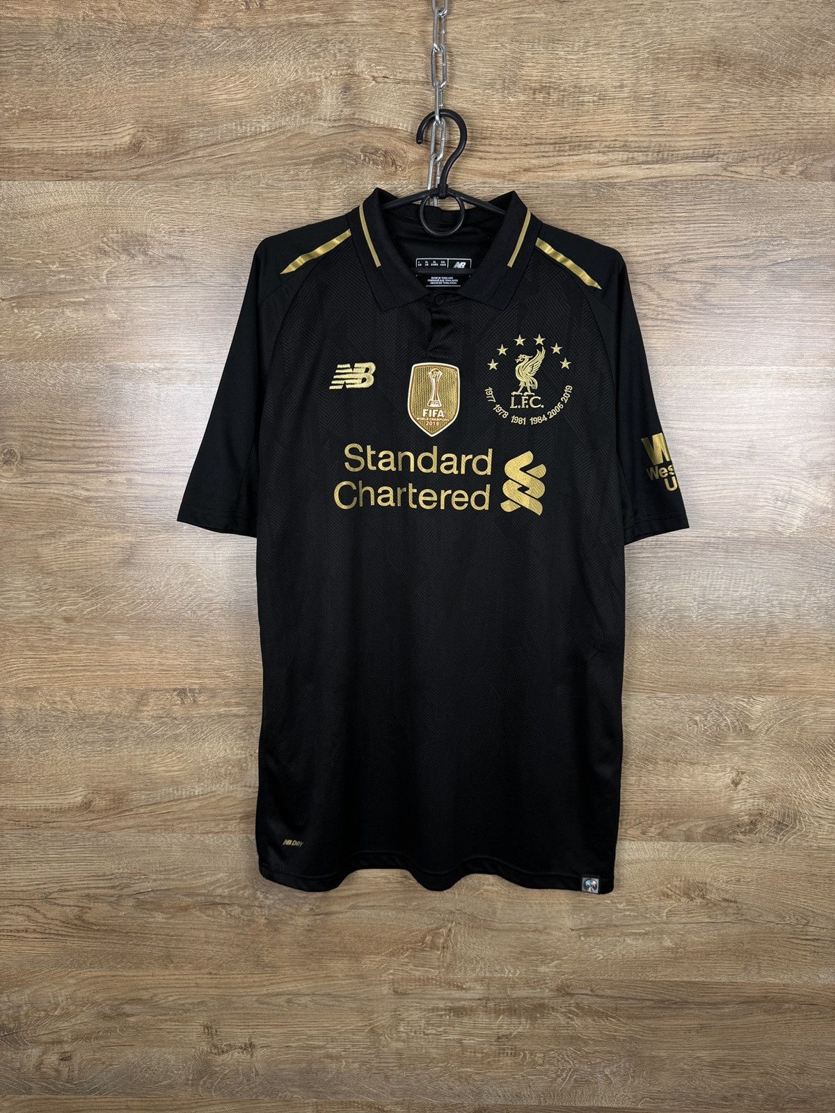 New Balance × Vintage Mens Vintage New Balance Liverpool FC T-shirt FIFA jersey Size US XL / EU 56 / 4 - 1 Thumbnail