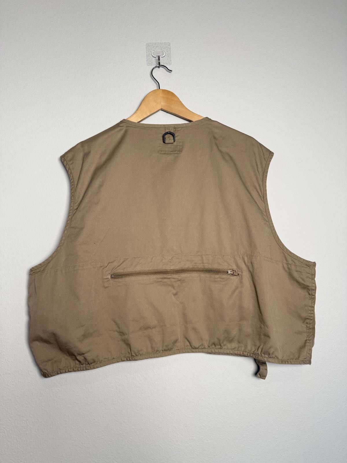 Unknown London Men Box Crop Tan Utility Multi-Pocket Cargo Vest Size US XXL / EU 58 / 5 - 3 Thumbnail