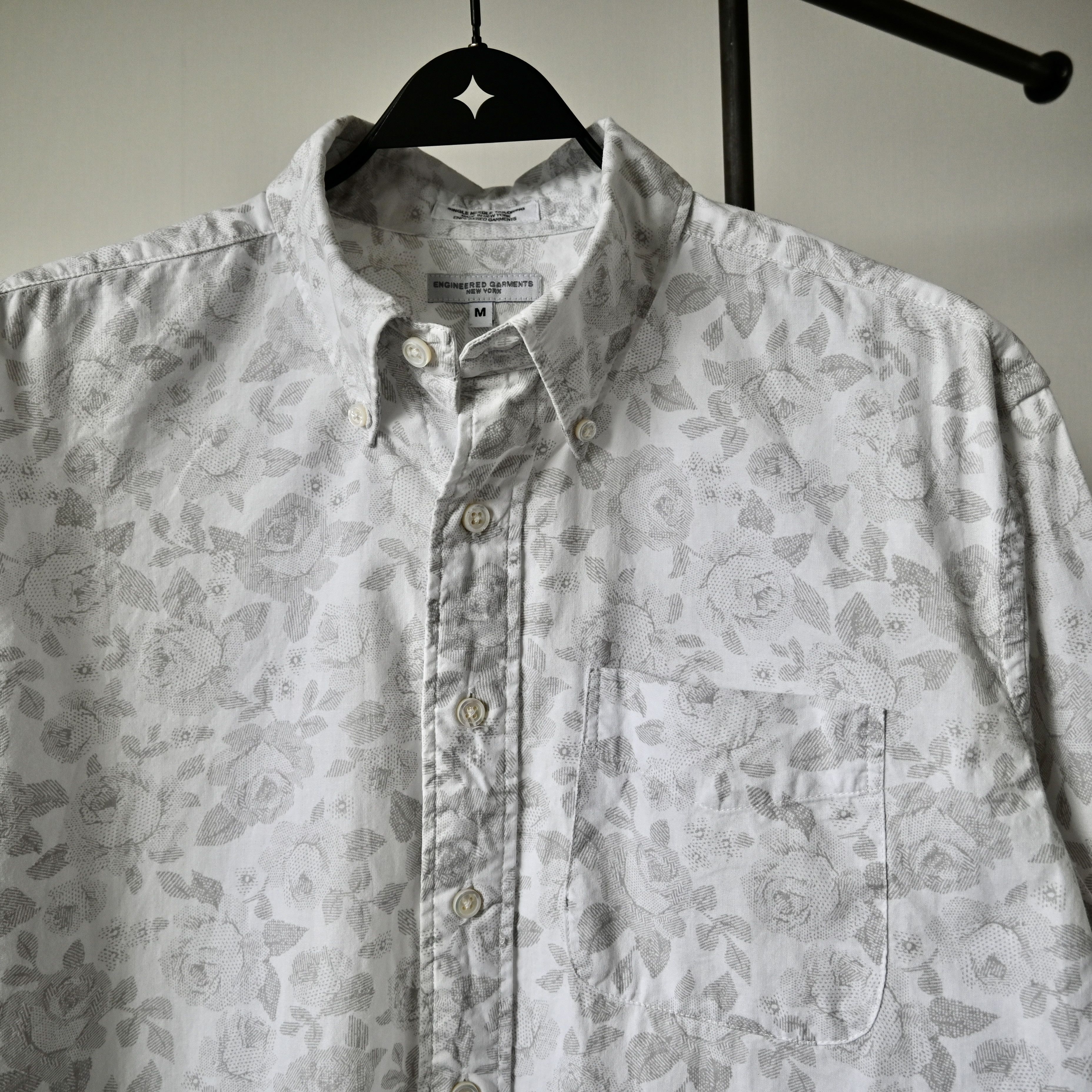 Engineered Garments Engineered Garments rose print cotton 19th century BD shirt Size US M / EU 48-50 / 2 - 11 Thumbnail