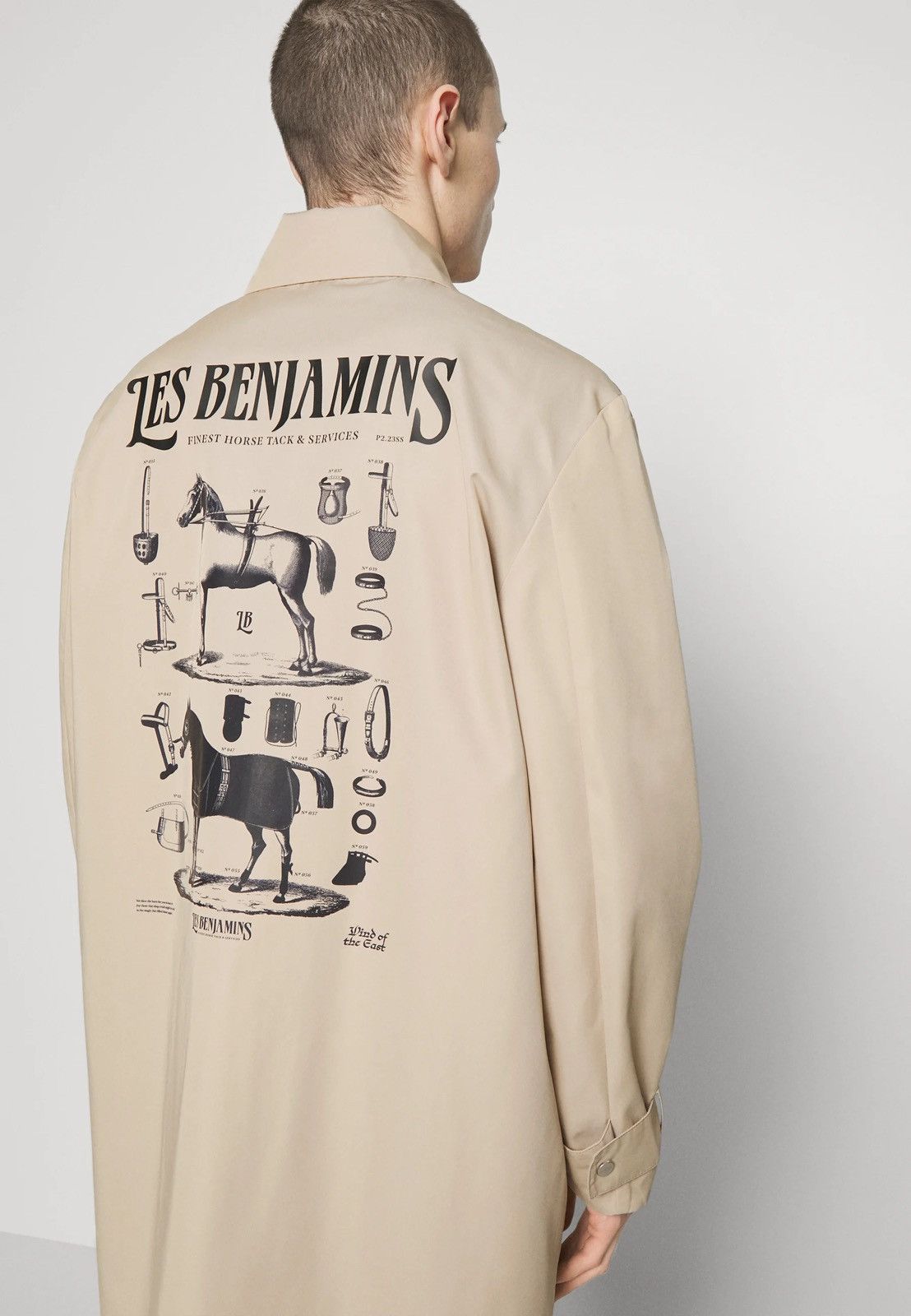 Les Benjamins !DS! SS23 Les Benjamins Horse Logo Beige Coat Size US M / EU 48-50 / 2 - 7 Thumbnail