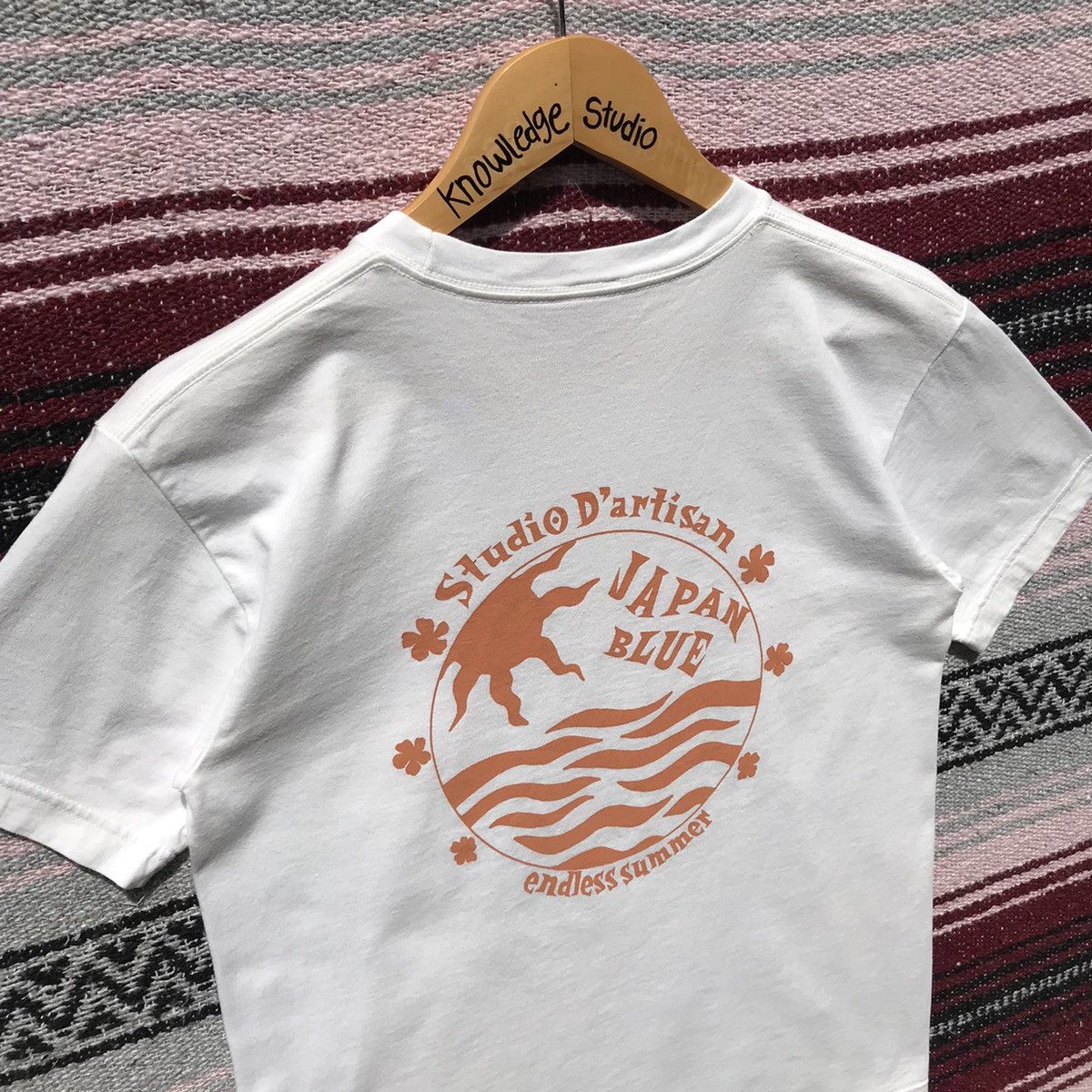 Japanese Brand Studio D’Artisan Japan Blue Endless Summer Tee JapaneseBrand Size US S / EU 44-46 / 1 - 5 Thumbnail