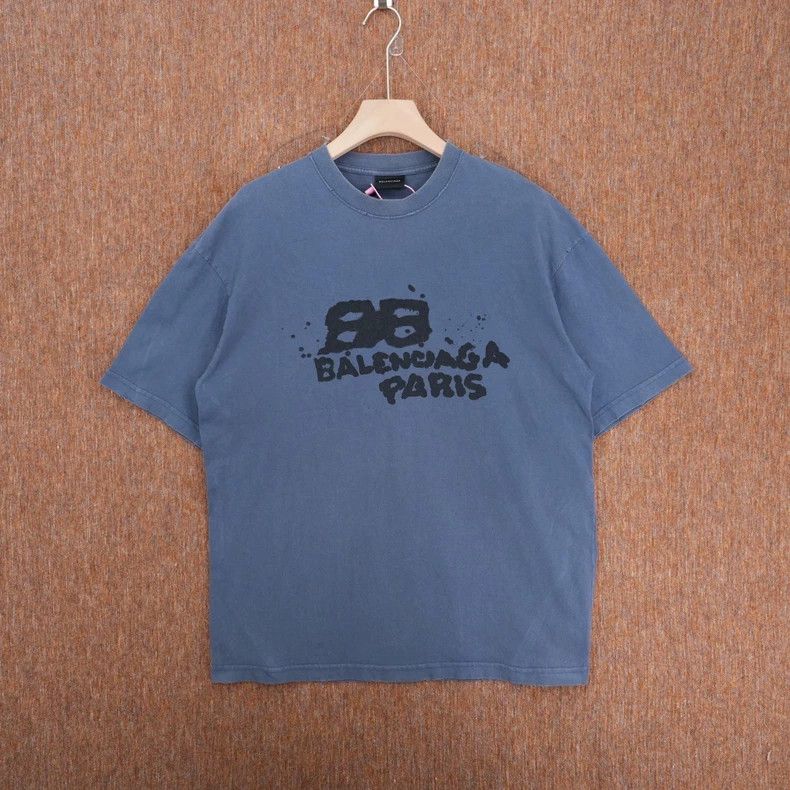 Balenciaga BB Graffiti Ink Short Sleeve