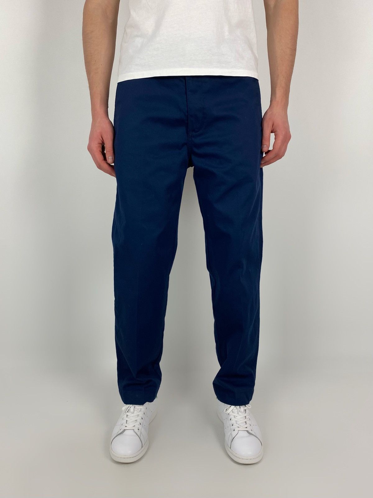 Levi's Levi’s Sta-Prest Navy Blue Regular Tapered Pants Size US 34 / EU 50 - 1 Thumbnail