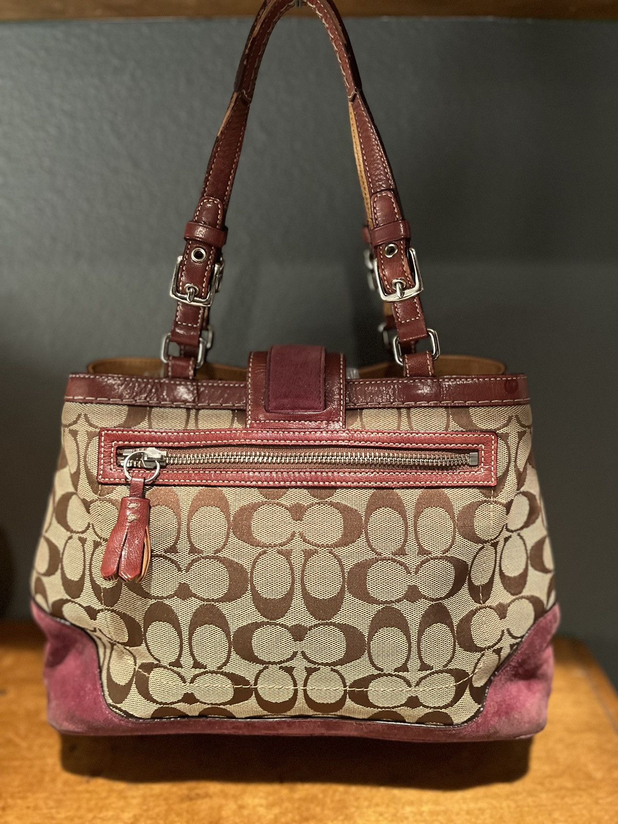 Coach Coach Womens F04Q-7056 Purple Pink Brown Size ONE SIZE - 12 Thumbnail