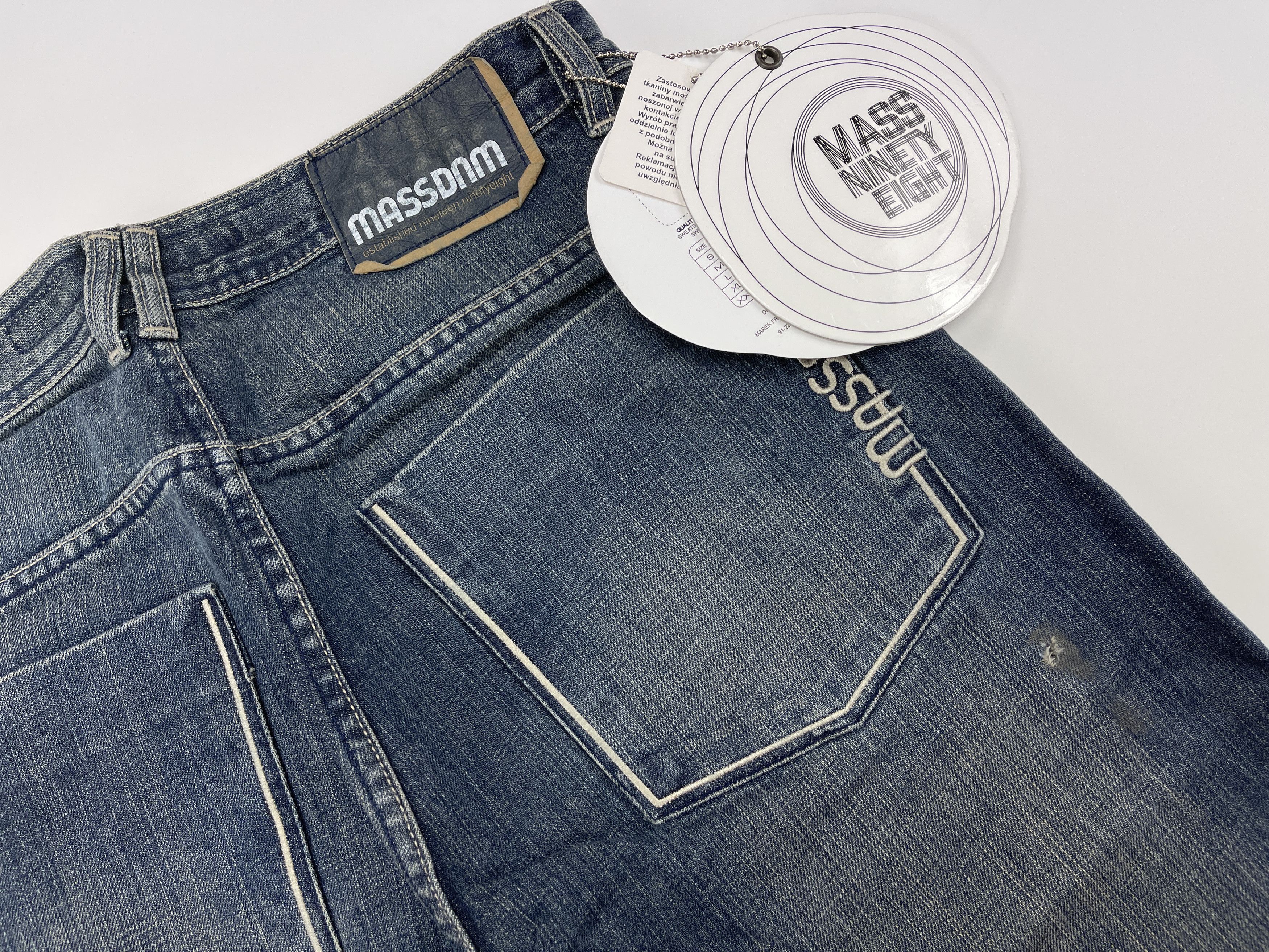 Vintage Mass DNM jeans, blue, vintage baggy 90s hip hop mens size 34 Size US 34 / EU 50 - 7 Thumbnail