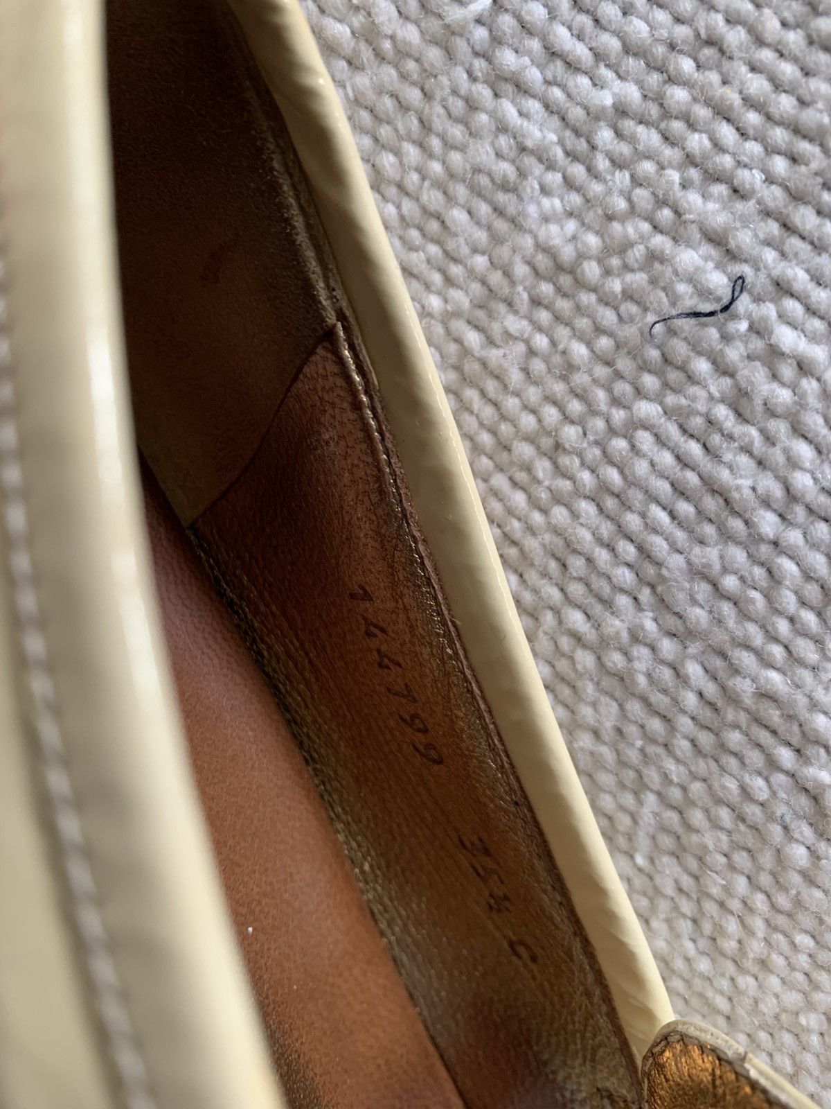 Gucci Gucci Brixton beige horsebit 35,5 loafer Size US 6 / IT 36 - 10 Thumbnail