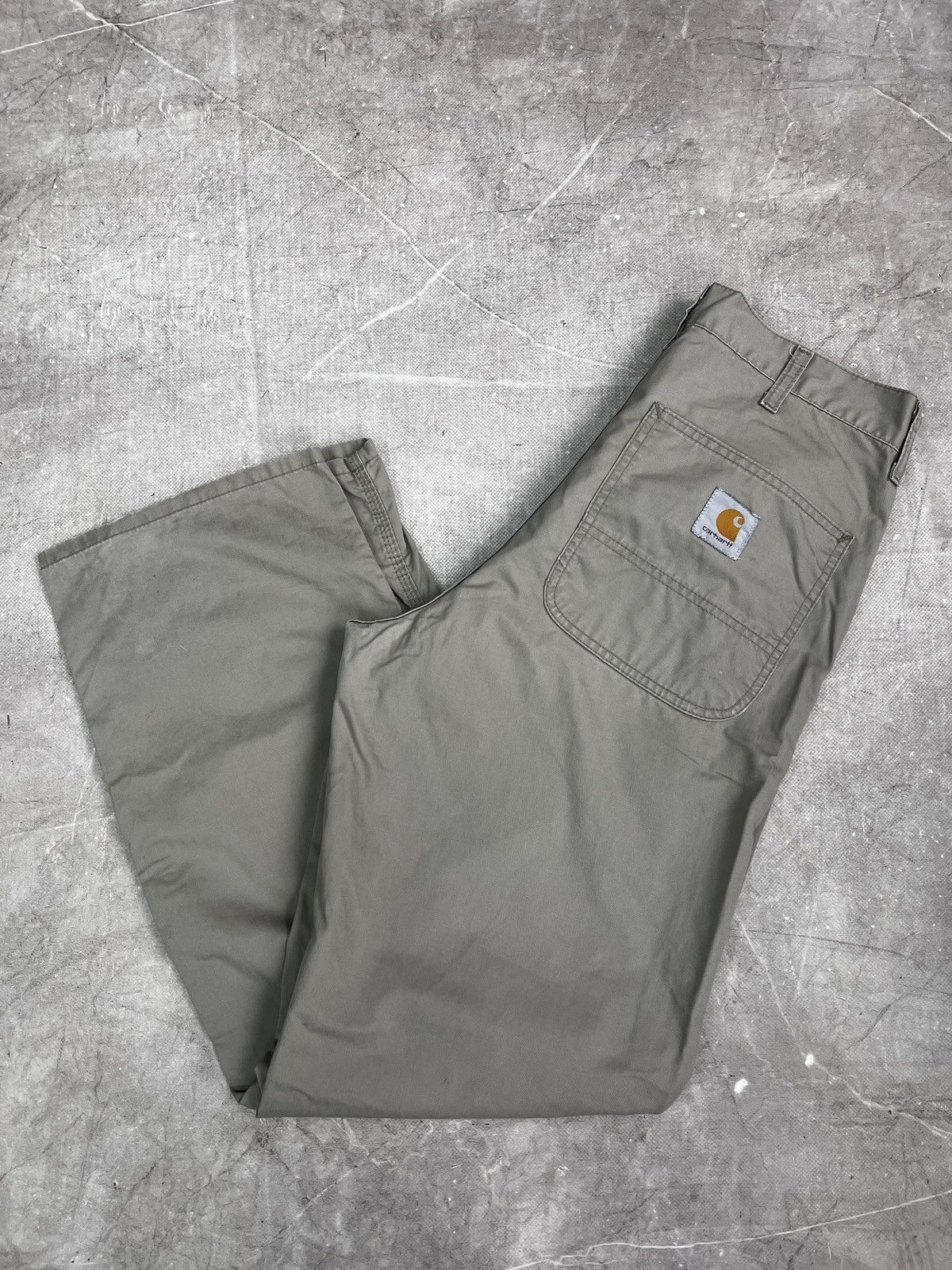 Carhartt Carhartt work pants faded distressed double knee carpenter Size US 31 - 11 Thumbnail