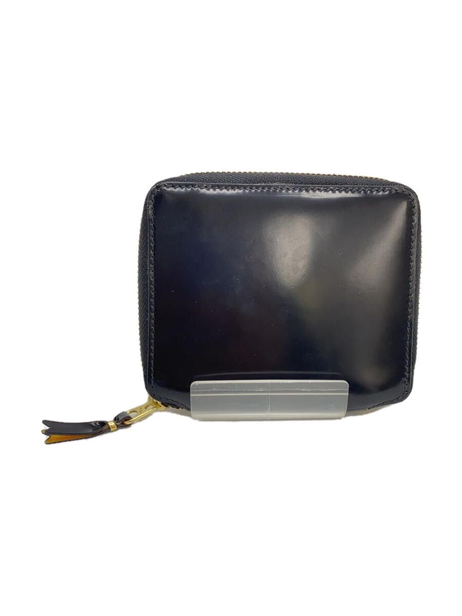 Wallet Engrave Logo Inside Round Zip Bi-fold Black
