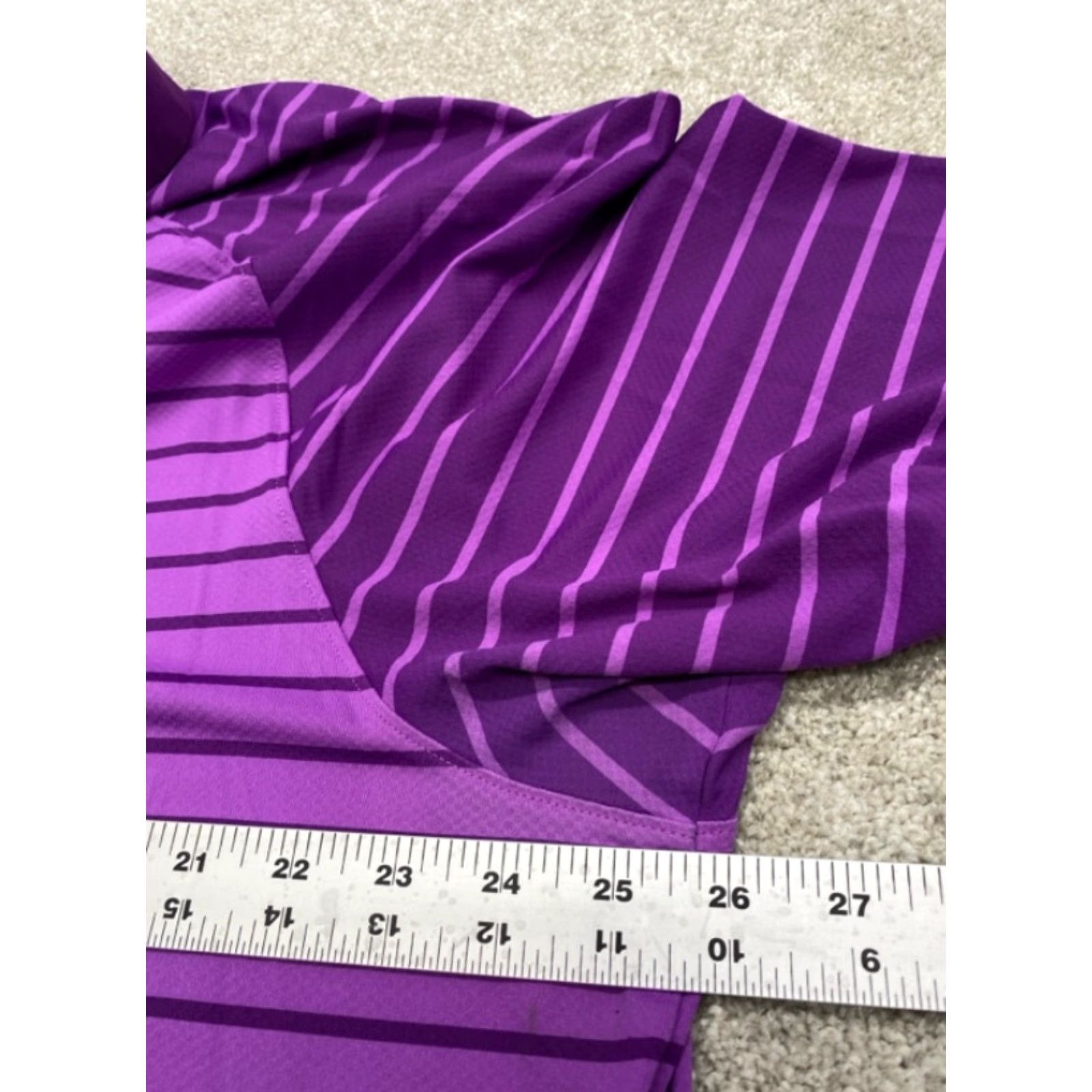 Under Armour Under Armour Polo Shirt Men 2XL Short Sleeve Purple Striped Golf ISO-Chill Nike Shirt Size US XXL / EU 58 / 5 - 6 Thumbnail
