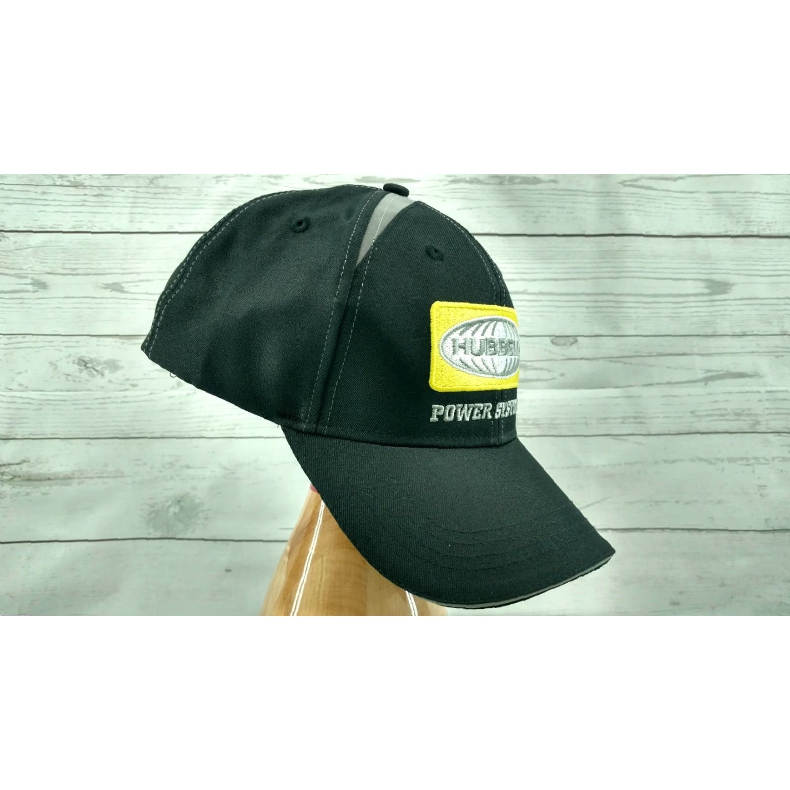 Vintage Cap America Hubbell Power Systems Trucker Hat Baseball Cap Adjustable Strapback Black Mens Size ONE SIZE - 3 Thumbnail