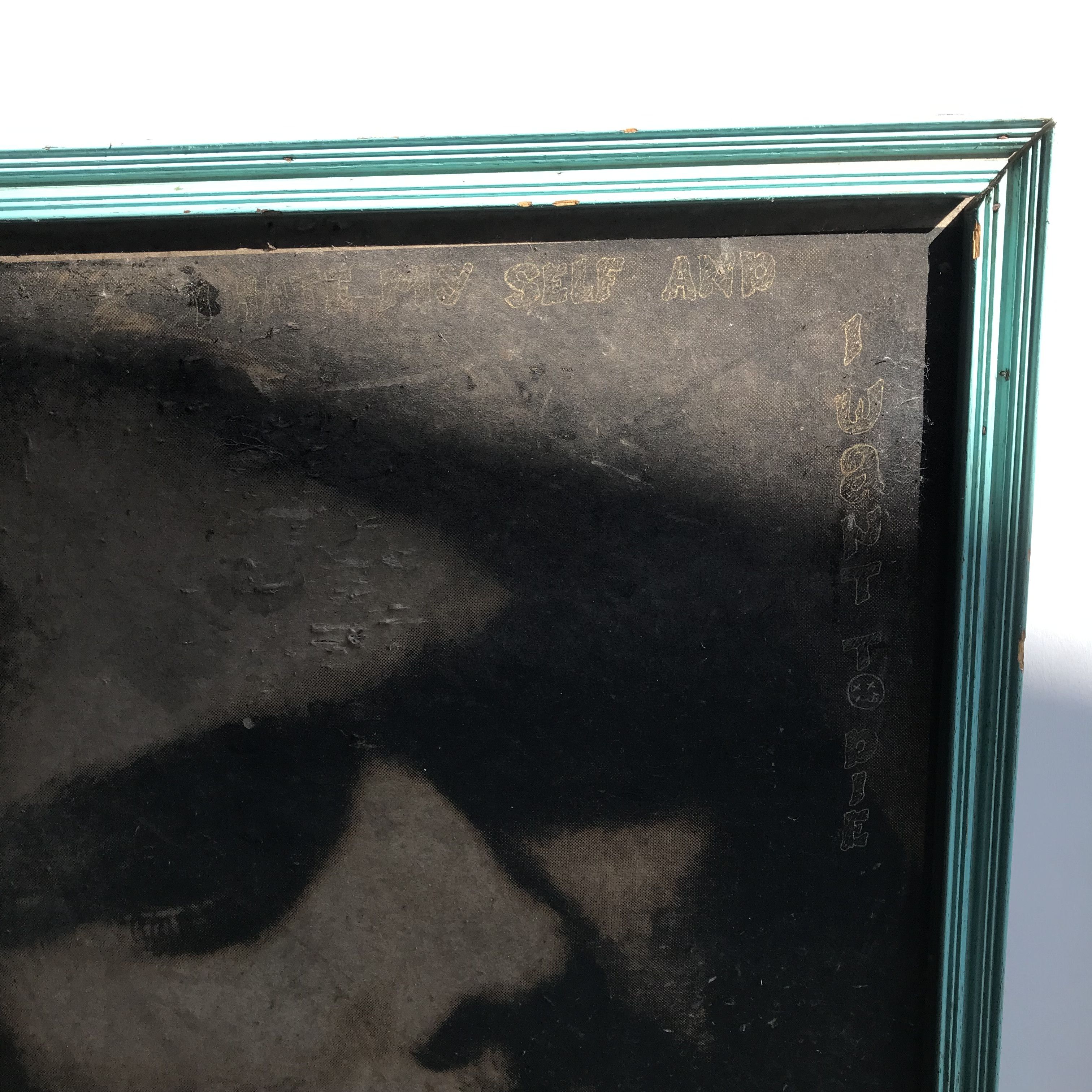 Other Vintage 1990s Nirvana Kurt Cobain BIG Poster Canvas framed Size ONE SIZE - 16 Thumbnail