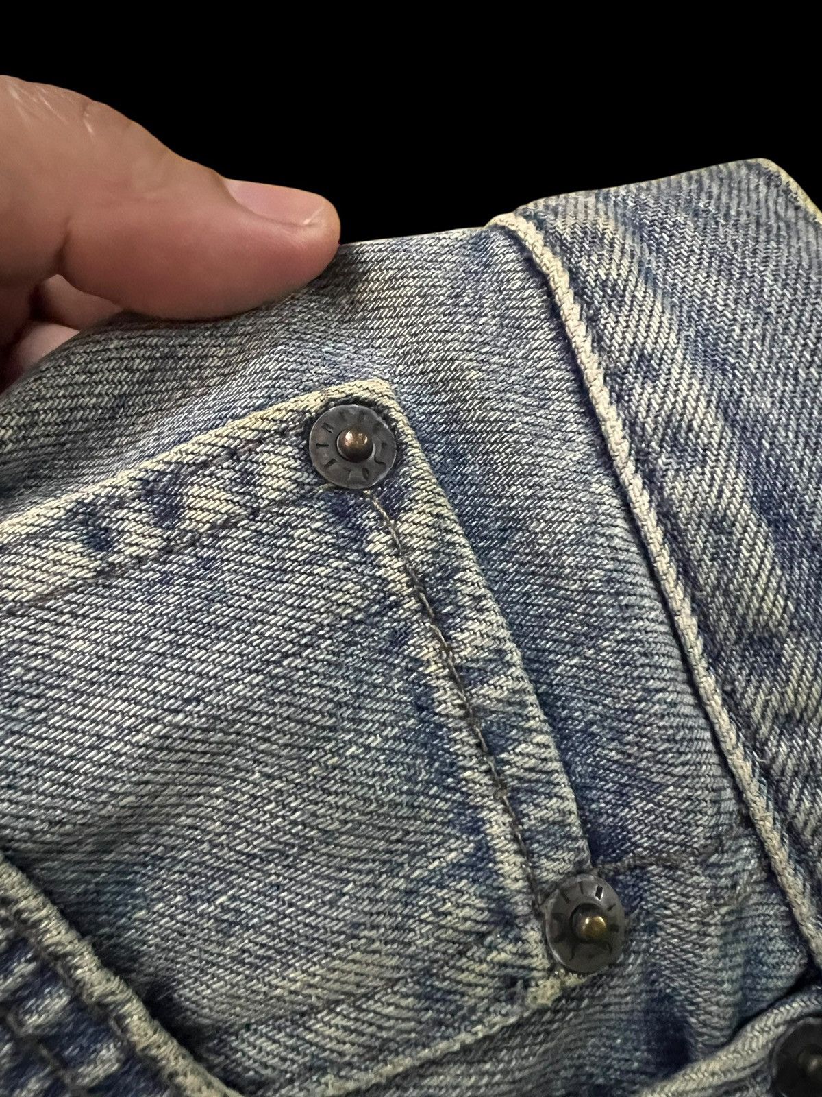 If Six Was Nine Flare Jean Vintage Edwin Something Mud Wash Jean Size US 28 / EU 44 - 13 Thumbnail