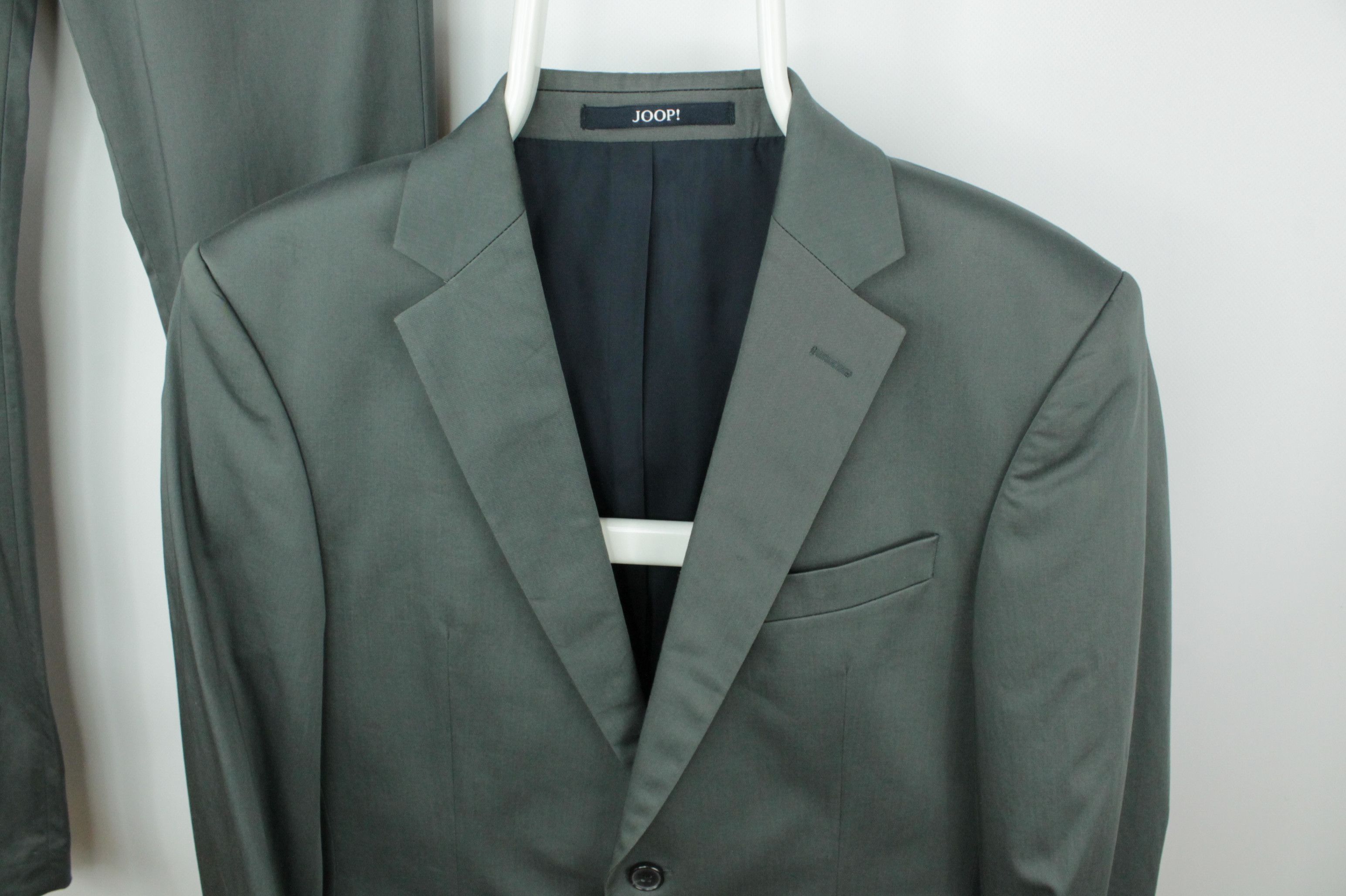 Joop! JOOP! Slim-Fit Gray Stretch Cotton Formal Pants Suit Size 34R - 2 Thumbnail
