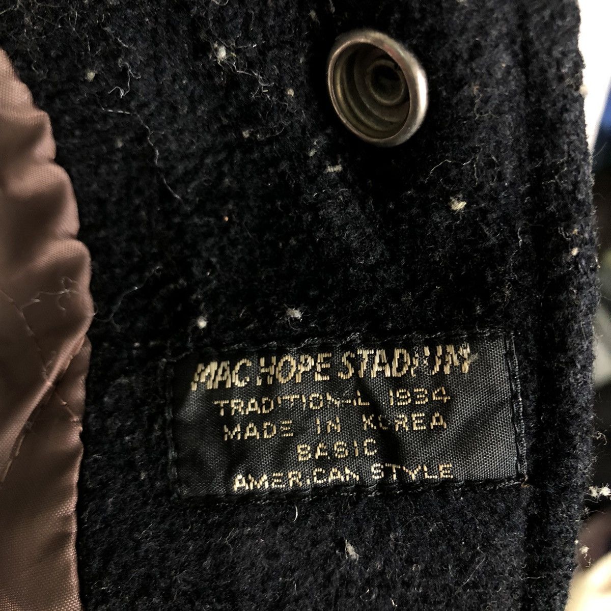 Japanese Brand 🔥Vtg Leather Varsity Jacket Mac Hope Big Logo Issey Miyake Size US M / EU 48-50 / 2 - 18 Thumbnail
