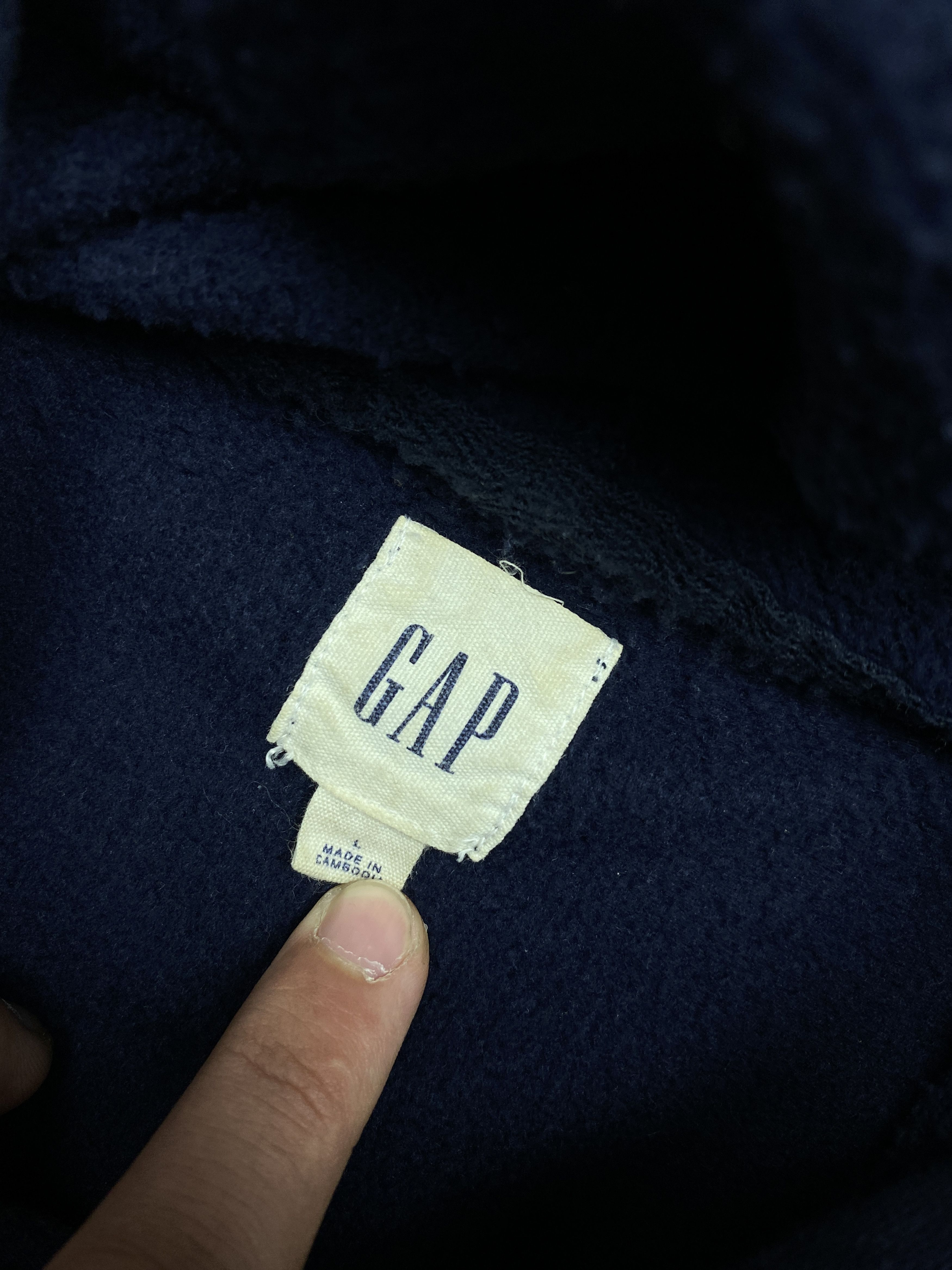 Gap × Vintage Gap Vintage Mens Big Logo Hoodie Size US L / EU 52-54 / 3 - 3 Thumbnail