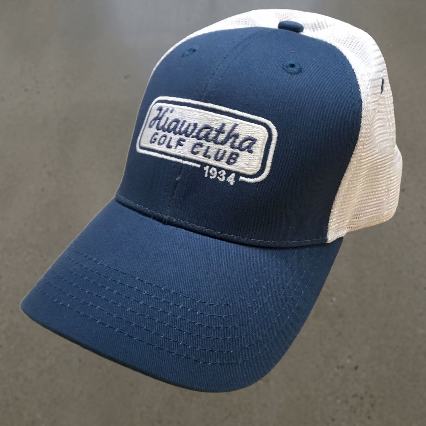 Imperial Imperial Hiwatha Golf Club Trucker Hat Mens Blue OS Curved Brim Embroidered Logo Size ONE SIZE - 1 Thumbnail