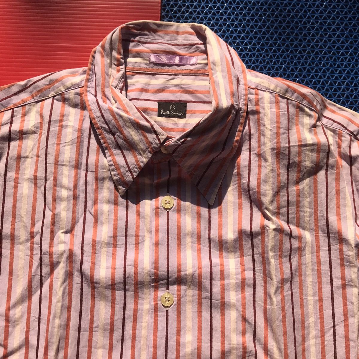 Paul Smith Vintage Paul Smith of london Candy Stripes Short Shirt Size US M / EU 48-50 / 2 - 4 Thumbnail