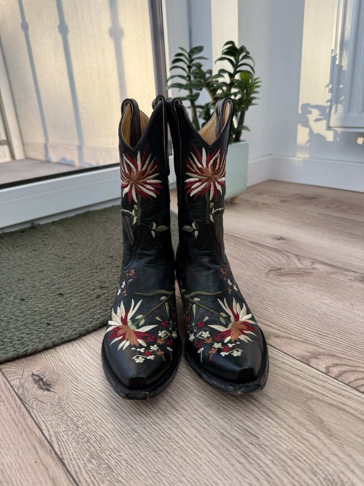 Cowboy Equipment × Mexicana × Vintage Grinders Mexican Leather Cowboy Boots Size US 5 / EU 37 - 4 Thumbnail
