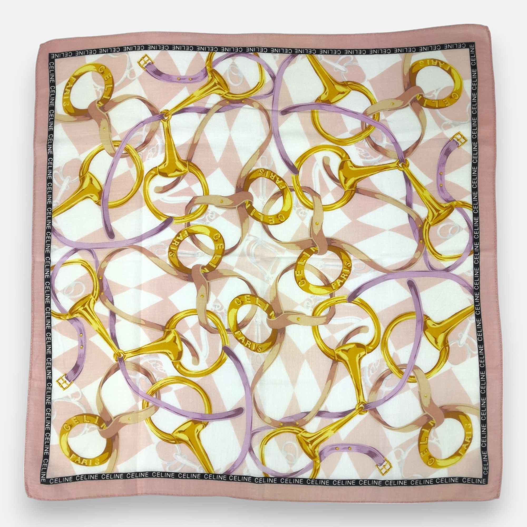 Celine × Vintage Vintage Celine Handkerchief Pocket Square Bandana Size ONE SIZE - 2 Thumbnail