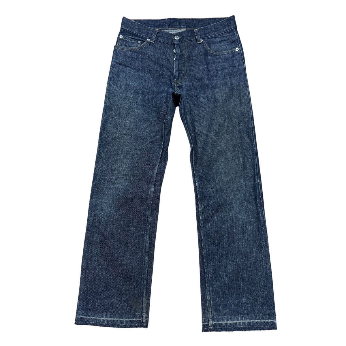 Helmut Lang Vintage Helmut Lang Raw Denim Classic Jeans Distressed Size US 31 - 1 Thumbnail