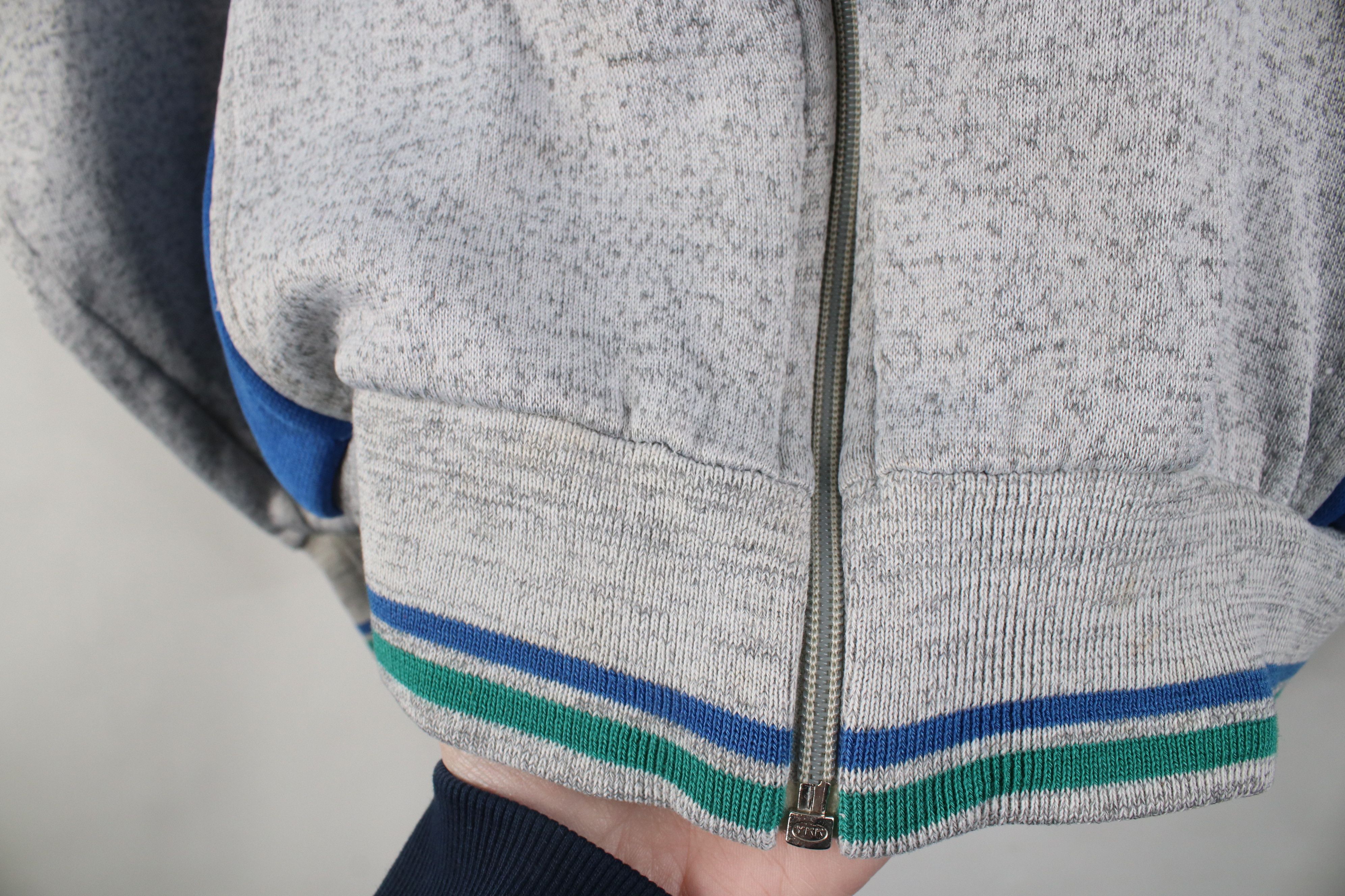 Vintage Vintage 70s Streetwear Triblend Zip Tennis Track Jacket Size L / US 10 / IT 46 - 4 Thumbnail