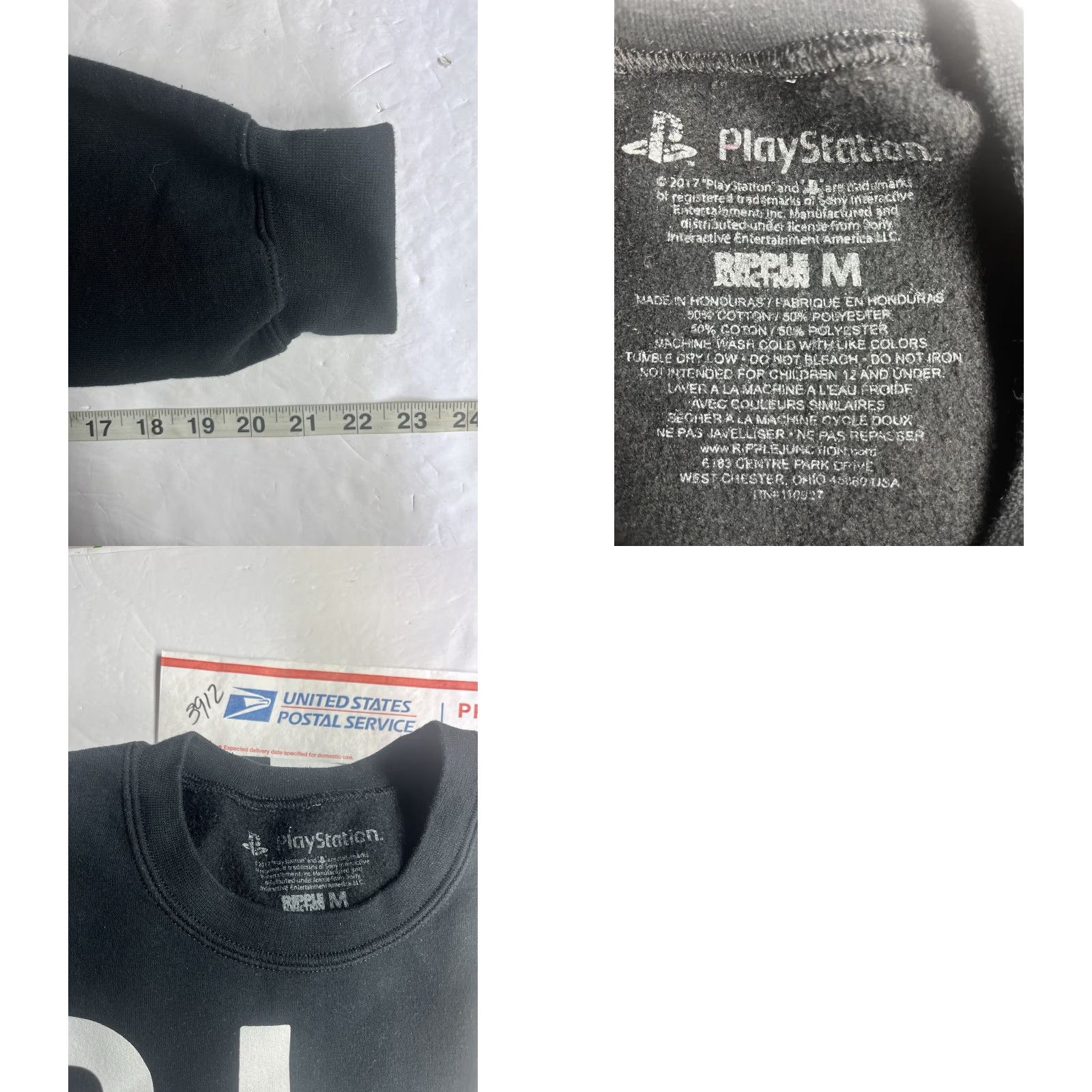 Vintage Playstation Sweatshirt Mens Size M Long Sleeve Black Size US M / EU 48-50 / 2 - 8 Thumbnail