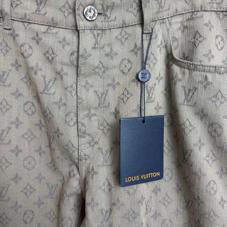Louis Vuitton LouisVuitton logo printed all over in grey-2507 Size US 38 / EU 54 - 2 Thumbnail