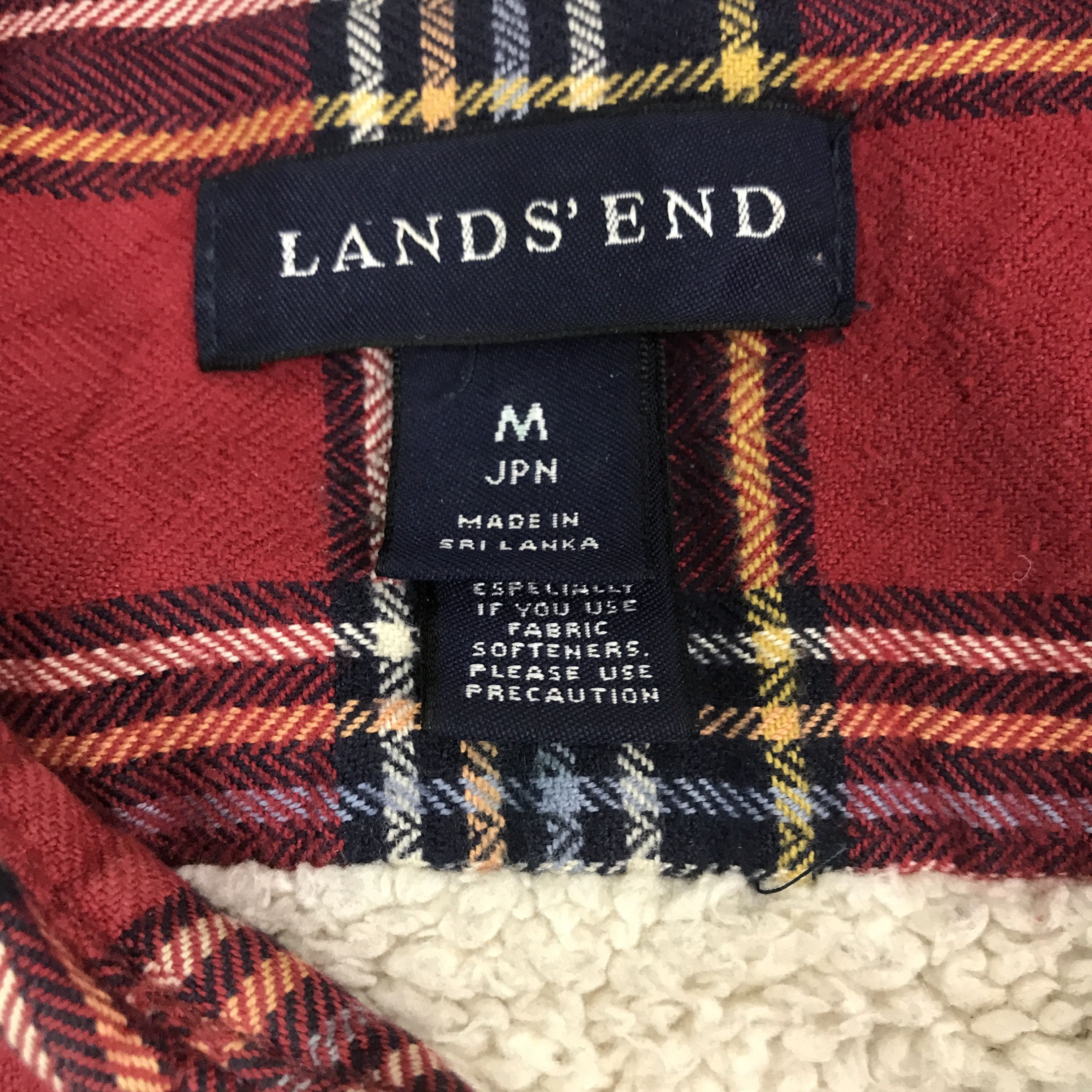 Lands' End × Vintage Vintage Lands end Flannel Snap Button jacket Size US M / EU 48-50 / 2 - 9 Thumbnail