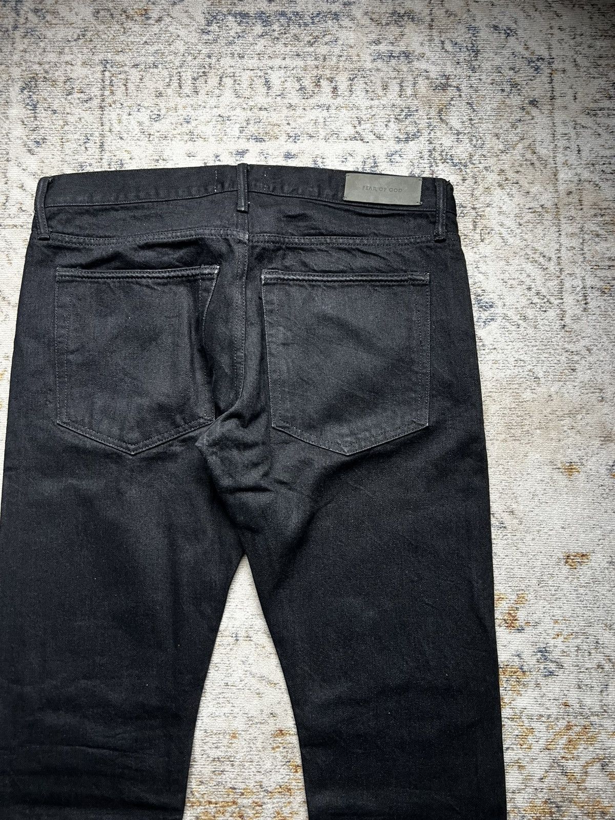 Fear of God Fear of God Distressed Black Denim Size US 32 / EU 48 - 4 Thumbnail