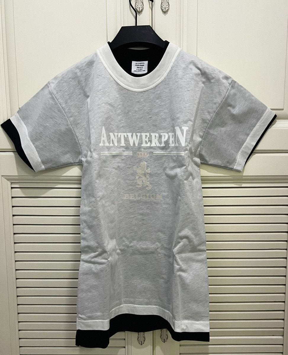 Vetements Vetements Antwerpen Anwerp Fake Two Pieces Short Sleeve Size S / US 4 / IT 40 - 1 Thumbnail