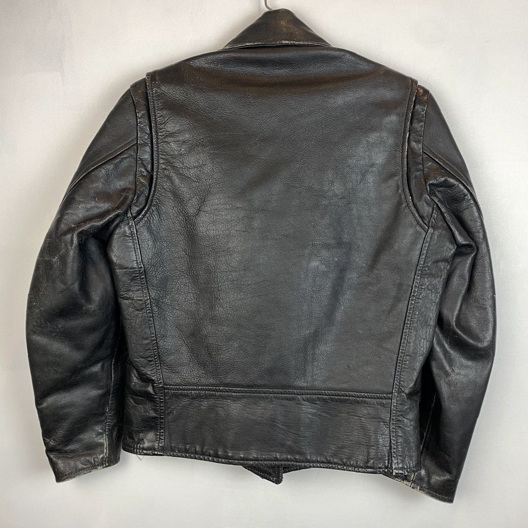 Vintage VINTAGE Excelled Leather Jacket Womens 4 Black 80s Grunge Moto 1980s Casual Jacket Women Size S / US 4 / IT 40 - 2 Thumbnail