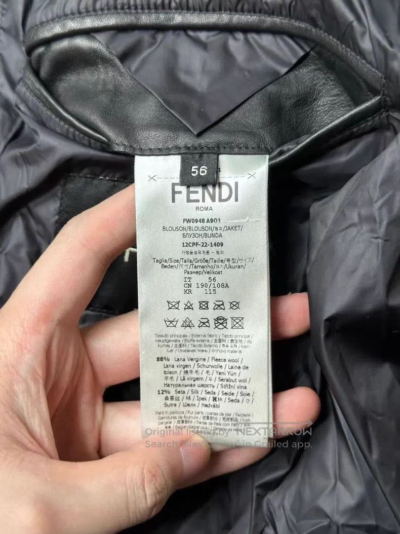Fendi Fendi Striped Wool Teddy Coat Size US XL / EU 56 / 4 - 4 Thumbnail