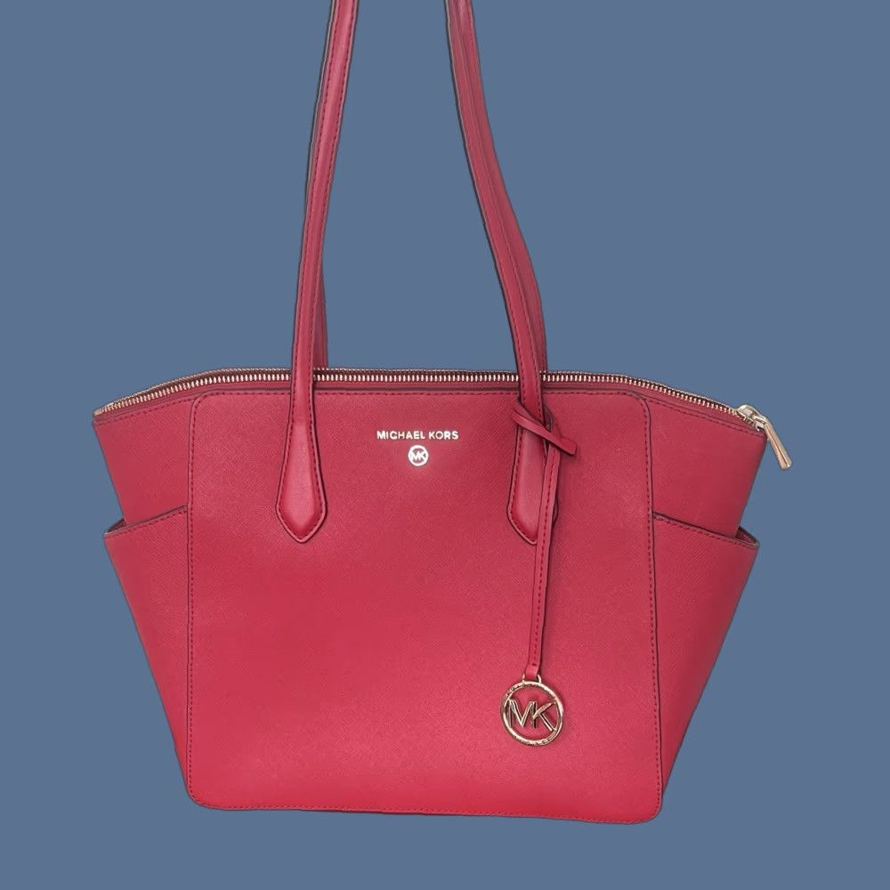 Michael Kors VINTAGE Michael Kors Marilyn Medium Saffiano Leather Tote Woman Red Bag Size ONE SIZE - 1 Thumbnail