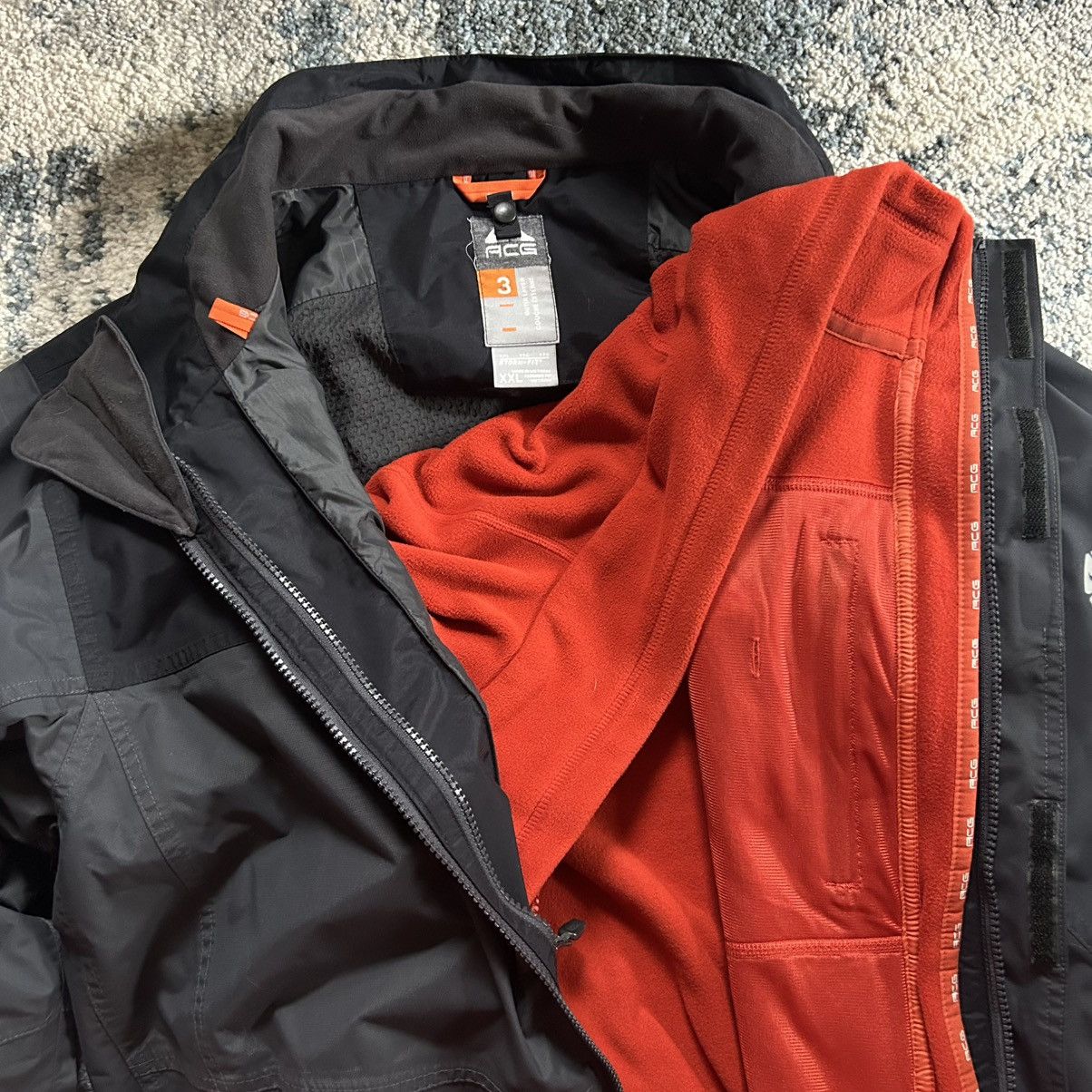 Nike ACG 90s Y2K iNTERCHANGE JACKET POLAR FLEECE iNNER NYLON SHELL Size US XXL / EU 58 / 5 - 10 Thumbnail
