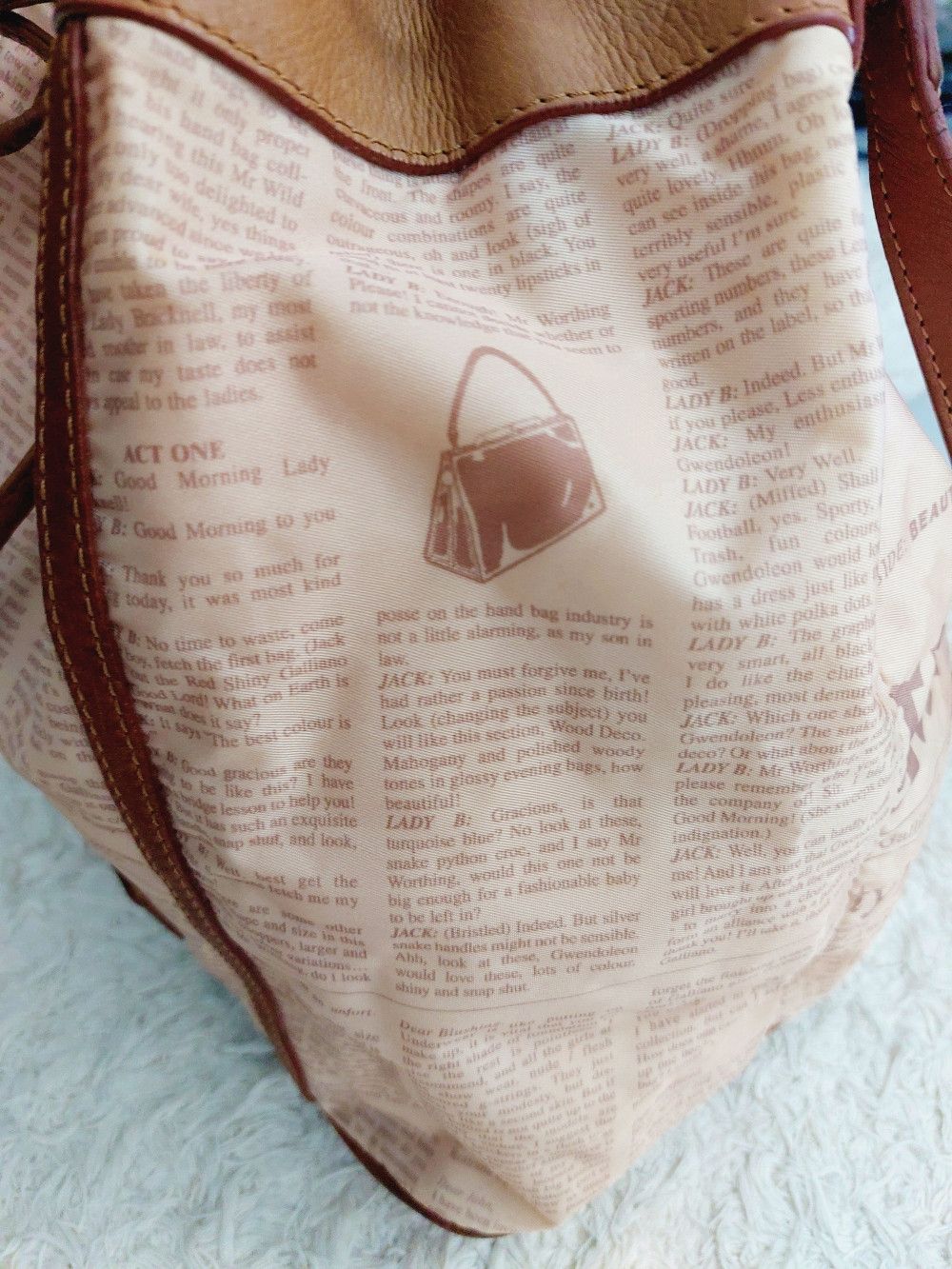 John Galliano John Galliano Newspaper Pink Gazette Shoulder Handbag Bag Size ONE SIZE - 14 Thumbnail