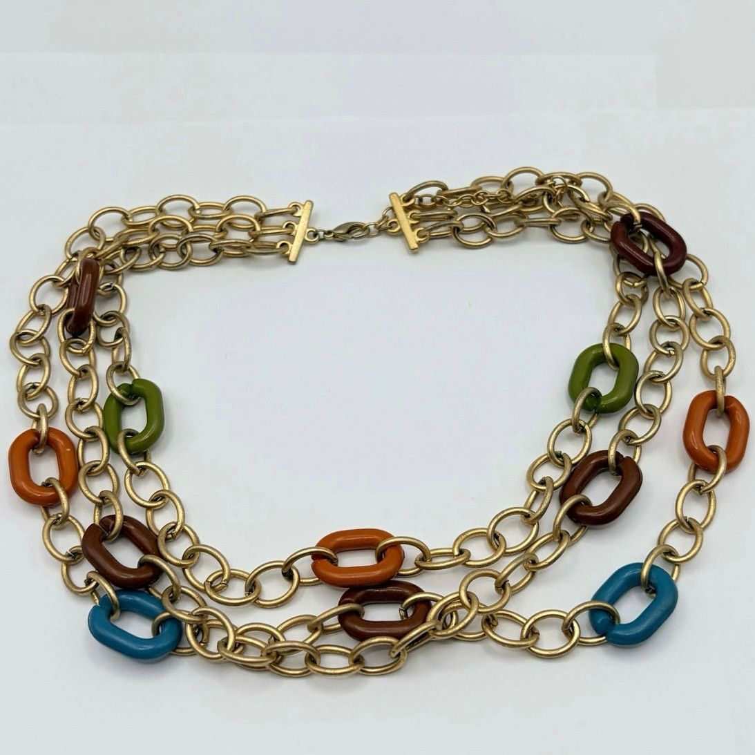 Other Gold & Orange Chain Necklace Size ONE SIZE - 5 Thumbnail