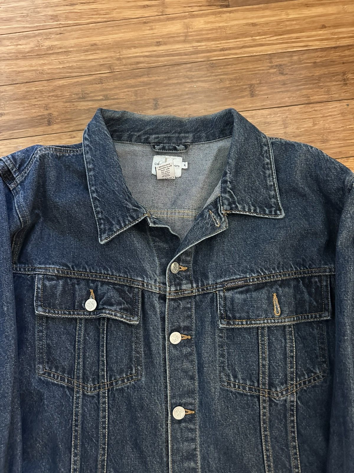 Calvin Klein Vintage Calvin Klein Denim Jacket Size US XL / EU 56 / 4 - 2 Thumbnail