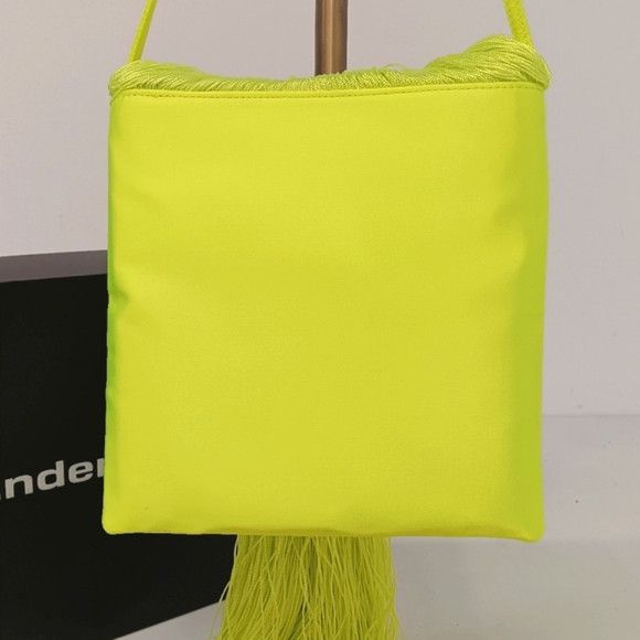 Alexander Wang Alexander Wang Satin Crystal Fringe Shoulder Bag - Neon Size ONE SIZE - 7 Thumbnail