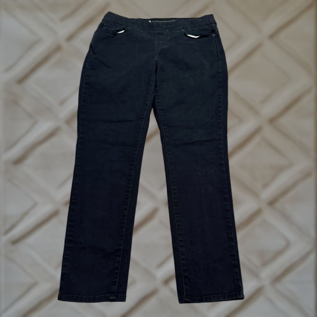 Levi's Levi's Pull On Skinny Denim Jeans Jeggings Women 8 Black 5-Pocket Stretch Casual Size 30" / US 8 / IT 44 - 1 Thumbnail