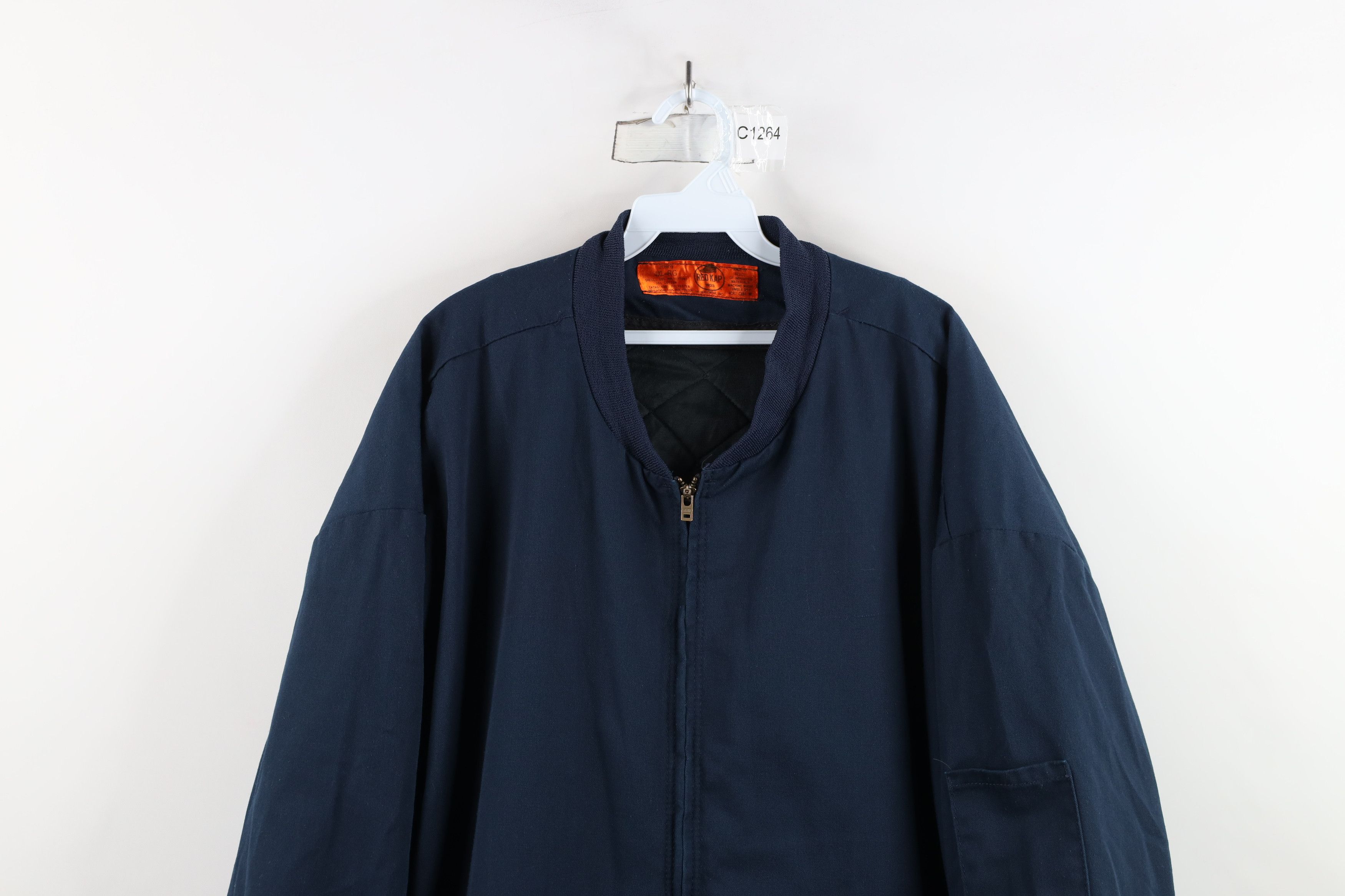 Vintage Vintage 90s Streetwear Workwear Mechanic Bomber Jacket Blue Size US XXL / EU 58 / 5 - 2 Thumbnail