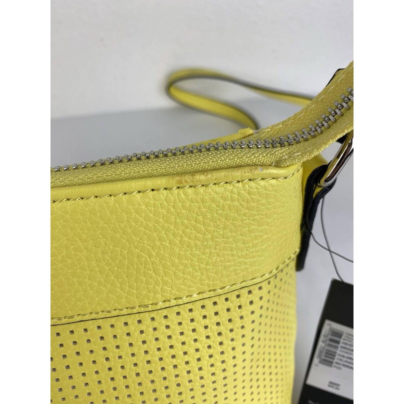 Elie Tahari NWT Tahari Yellow Vegan Leather Crossbody Full Zip Vibrant Size ONE SIZE - 7 Thumbnail