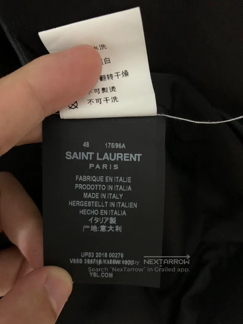 Saint Laurent Paris Saint Laurent Paris Black and white wool patchwork basebal Size US M / EU 48-50 / 2 - 5 Thumbnail